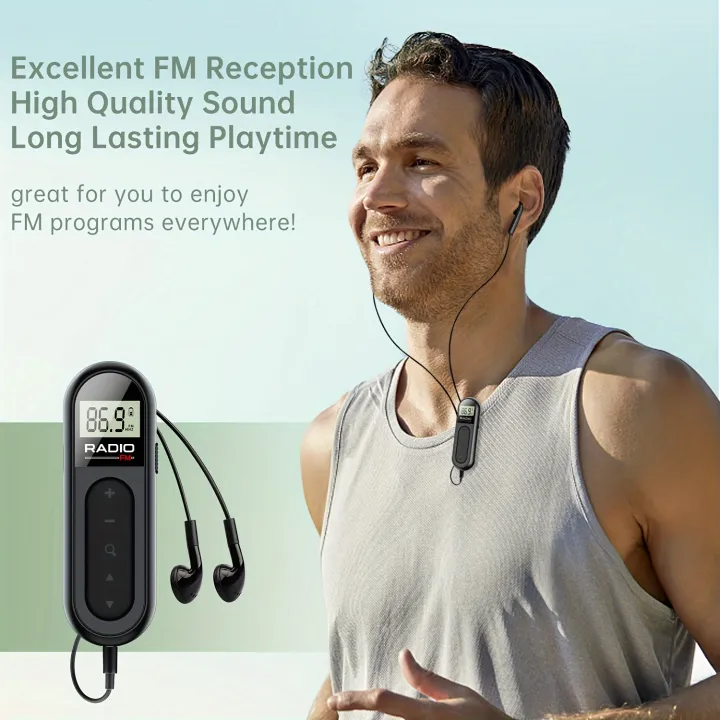 %5BMini%20Portable%20FM%20Radio%5D%20Rechargeable%20Mini%20Portable%20FM%20Radio%20with%20Clip%20-%20Suitable%20for%20Meetings,%20Tours-%20Comes%20with%20Earphones%20-%20Image%202