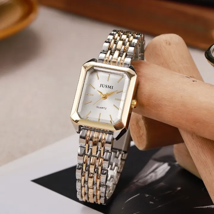 Square%20Women's%20Dual%20Color%20Alloy%20Watch%20Strap%20with%20Steel%20Strap%20and%20Quartz%20Watch%20-%20Image%205