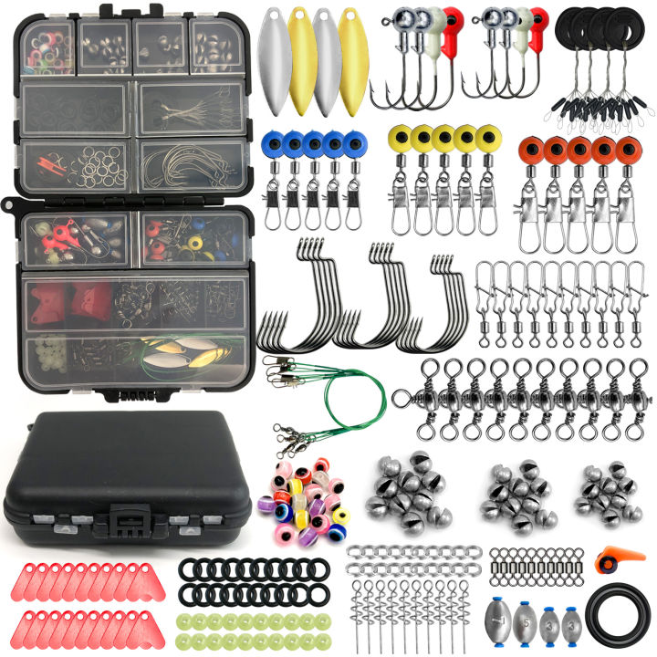 170-410pcs%20Professional%20Fishing%20Kit%20with%20Tackle%20Box,%20Hooks%20Sinkers%20Swivels%20for%20Bass%20Trout%20Saltwater%20Fishing%20Complete%20Lure%20Set%20-%20Image%203
