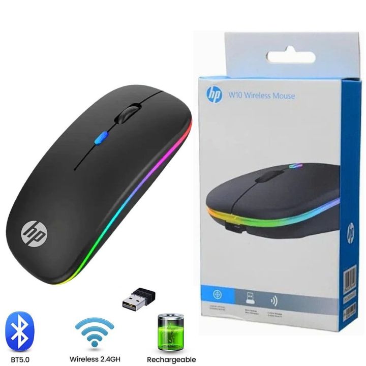 HP%20W10%20Rechargeable%20Wireless%20Bluetooth%20Mouse%20-%20Silent%20Click,%20RGB%20Light,%20Slim%20Design,%20Dual%20Mode%20(2.4G%20+%20Bluetooth)%20-%20For%20Laptop,%20PC%20&%20Mac%20-%20Image%203