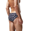 SEOBEAN Men's Triangle Swim Trunks, European and American Fashion, Drawstring, Rhombus Pattern, Hot Spring Swimsuit & Swimwear. 