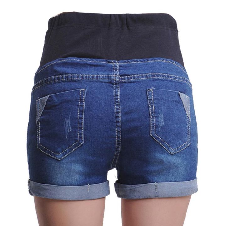 Summer%20Maternity%20Denim%20Shorts%20Skinny%20Outwear%20Maternity%20Belly%20Pants%20Stretch%20Maternity%20Wear%20Maternity%20Pants%20-%20Image%203