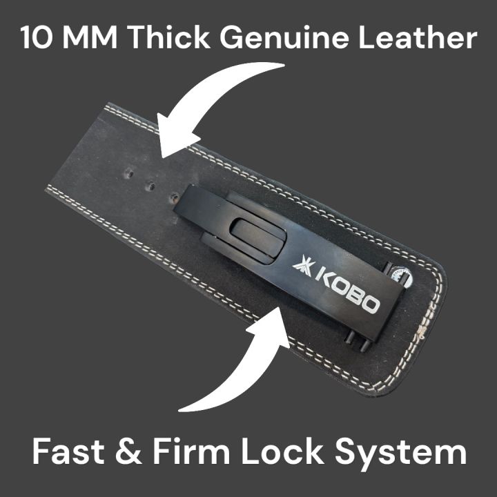 Kobo%2010%20mm%20WTB-16%20Adjustable%20Lever%20Gym%20Belt-%20Heavy%20Duty%20Weightlifting%20Support%20-%20Image%205