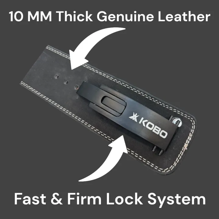 Kobo%2010%20mm%20WTB-16%20Adjustable%20Lever%20Gym%20Belt-%20Heavy%20Duty%20Weightlifting%20Support%20-%20Image%205