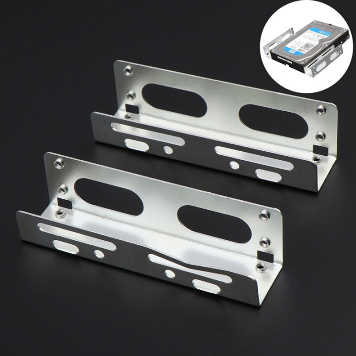 SSD M.2 HDD Compatible 3.5 To 5.25 Desktop Hard Drive Bracket Caddy - 2pc Hard Drive Expansion Rack Set