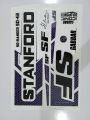 New 3D 2023 SF (STANFORD- GABBAR)BLACK & Purple  Edition Top Quality Cricket Bat Sticker For Professional Players. 