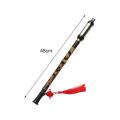 Series Bamboo Bawu Pipe Professional Detachable Vertical Flute Chinese Style Instrument for Beginner and Enthusiast.