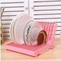 1Pc Plastic Folding Plate Holder Kitchen Dishrack/Dish Drying Rack/Plate Stand Bowl Organizer-Random Color. 