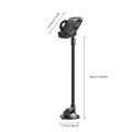 Solid Car Truck Phone Mount Holder with 11.8-Inch Gooseneck Long Arm Anti-Shake Stabilizer Compatible All Cell Phones iPhone.