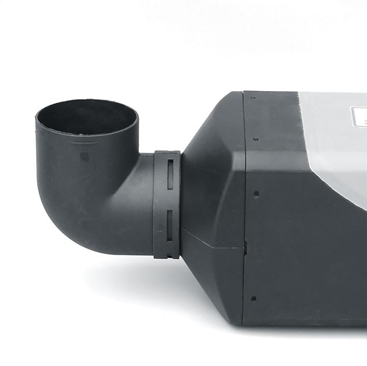60mm/75mm L-Shaped Air Pipe Elbow Outlet Connector For Webasto Diesel Heater/Parking Heater Car Accessories