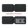 Pu Leather Cell Phone Case Card Pocket Cardholder Magnetic Card Wallet Stand Magsafe Credit Card Holder for Apple Phone Samsung.