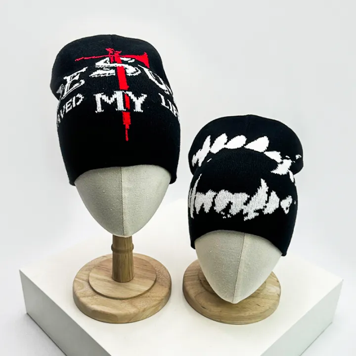 Hip%20Hop%20Letter%20Funny%20Wool%20Knitted%20Hats%20Warm%20American%20Style%20Autumn%20and%20Winter%20New%20Beanies%20Versatile%20Street%20Fashion%20Personal%20Niche%20-%20Image%203