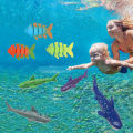 Summer Diving Toys Torpedos Octopus Diving Fish Ring Swimming Pool Water Games Training  Set Toys For kids. 