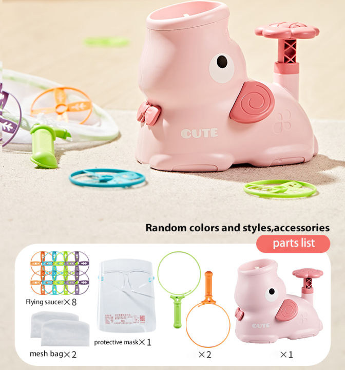 Kids%20Pop-Up%20Flying%20Saucer%20Launcher%20Toy%20with%20Pink%20Elephant%20Flying%20Discs%20Outdoor%20Backyard%20Park%20Play%20Game%20Durable%20Launcher%20-%20Image%206