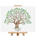 Personalised Fingerprint Tree Canvas Wedding Guest Book Creative Poster Wedding Gift Signature Marriage Souvenir for Party Decor.