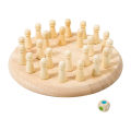 Kids Wooden Memory Match Stick Chess Fun Color Game Board Puzzles Educational Toy Montessori Cognitive Learning Toy for Children. 