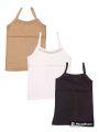 Pack Of 3 Slip | Long Shameez | Teenage Girls Camoisoles | Cotton Stuff. 