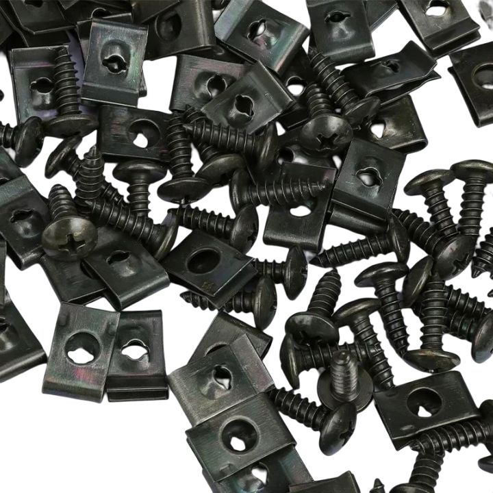 Self%20Tapping%20Screws%20Metal%20Fastener%20Clip%20for%20Car%20Motorcycle%20U-Type%20Clip%20with%20Screw%20Anti-rust%20Protection%20Clip%20Screw%20Iron%20Sheet%20Kit%20-%20Image%202