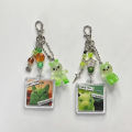 Silly Alien Keychains Cute Resin Aliens Star Bead Phone Charm Chain For iPhone Camera Schoolbag Key Pendant. 