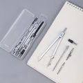 Professional Drawing Compass Setting Geometry/Mathematics OR Engineer Students Drawing Metal Compass With Pencil Leads Ink Drawer - 5pc Set. 
