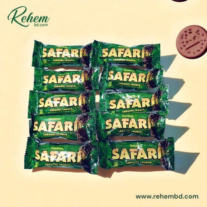 Safari Chocolate Caramel Crunch (10gm x 10pcs pack)