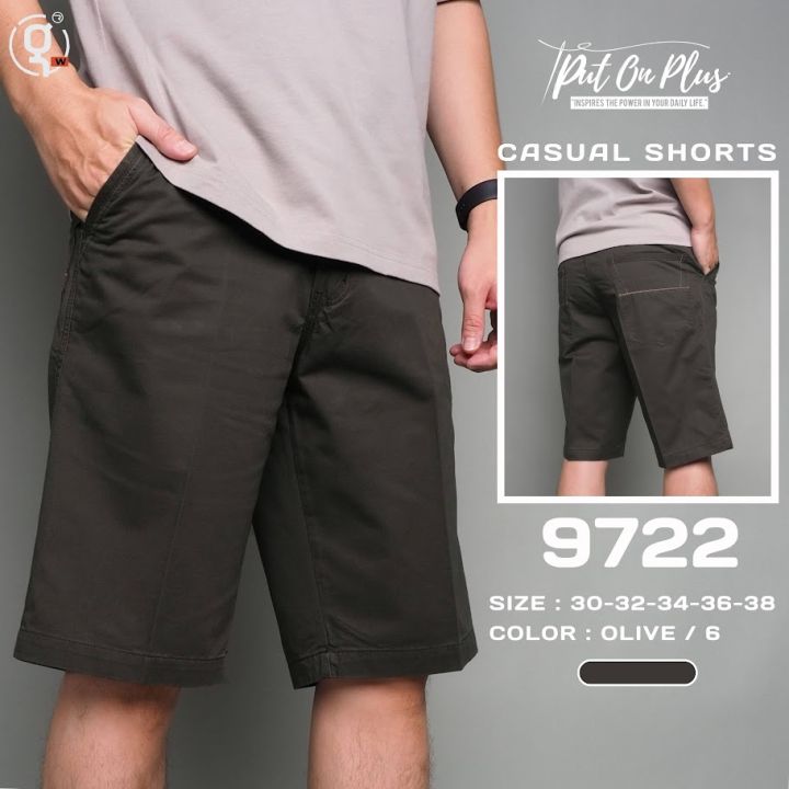 %E2%9A%A1GW%E2%9A%A19722%20men's%20shorts%20three%20quarter%20Cotton%20solid%20color%2021.5-22.5%20inches%20size%2030-38%20Goodwin%20brand%20-%20Image%203