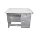 White colour melamine writing table. 