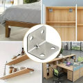 50PCS L-shaped Board Brackets Table Chairs Cabinets Wardrobes Fixed Connectors L-shaped Corner Code Hardware 90 ° Connectors.