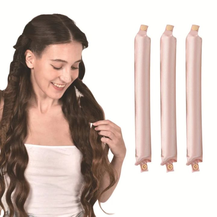 Heatless Hair Curler No Heat Hair Rollers Satin Curling Rod