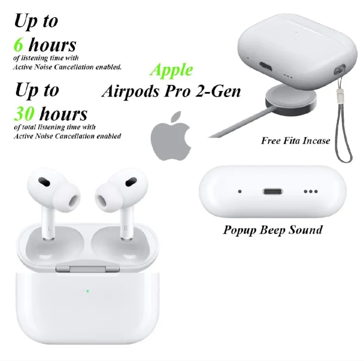 Airpods%20Pro%202nd%20Gen%20Wireless%20Charging%20Bluetooth%20Headphone%20-%20Image%203