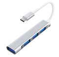 TypeC 3.1 to 4 Port USB C HUB USB 3.0 Multi Splitter Adapter OTG For Computer. 
