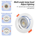 10pcs CCT 3000/4000/6500K Spot Led Downlight Anti-glare Ceiling Lamp Foldable Spotlights for BedRoom Bathroom Surface Mounted. 