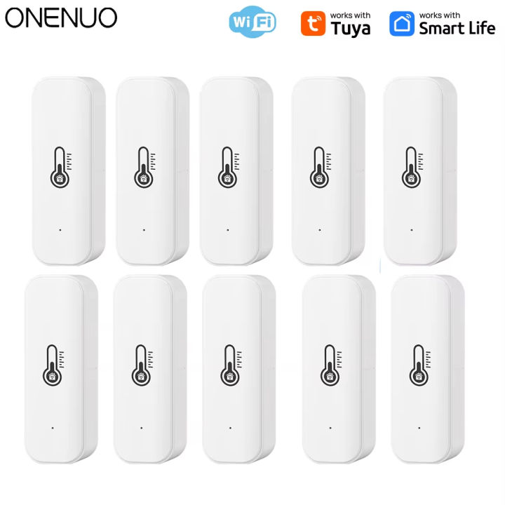 Tuya WiFi Temperature Humidity Sensor Smart Life Remote Monitor For Smart Home Work with Alexa  Assistant