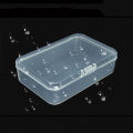 5PCS Transparent Plastic Box Jewelry Packaging Component For Receiving Box ID Card Jewelry Rectangle Home plastic storage box. 