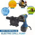 Portable Electric Drill Pump Self Priming Liquid Transfer Pumps Small Household Water Pump Garden Outdoor Tool.