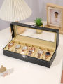 6 Slots Wrist Watch Box Watch Holder Storage Case Organizer PU Leather Watch Display Box regalos para hombre. 