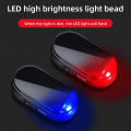 Car Fake Security Light Solar Powered Simulated Dummy Alarm Wireless Warning Anti-Theft Caution Lamp LED Blue/Red Flashing Light. 