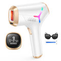 Laser Hair Removal IPL Device 999900 Flashes Dual Flashes Mode 3 Weeks Visible for Women Men Home Laser Quick Safe Treament.
