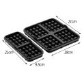 Square Air Fryer Silicone Biscuit Mold Set Silica Gel Reusable Waffle Making Mold Non-stick Baking Tray Kitchen Supplies. 
