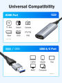 Lemorele 1080P Video Capture Card HDMI to USB A/USB-C Video Grabber for Computer Camera Game Live Stream Meeting Recording.