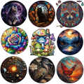 frog Wooden animal Puzzle cat circular Wooden jigsaws Interesting Diy Draft For Kids Adults 3d Puzzle Brain Games. 