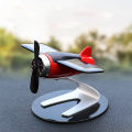 Solar-Powered Aircraft Aromatherapy Car Diffuser – Unique Dashboard Ornament with Multi-Scent Options. 