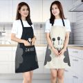 Waterproof Multicolor Kitchen Apron for Women | Oil-Proof Adjustable Cooking Apron with Pocket | Hand-Wiping Kitchen Apron. 