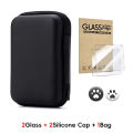 DATA FROG 6 IN 1 Protective Set for R36S Game Console Carrying Case with Tempered Glass Screen Protector Full Kit.