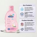 Kodomo Head To Toe Wash Pink 200ml Baby Shampoo and Body Wash Gentle Cleansing Care for Babies.