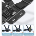 Chest Strap Mount Harness Chesty Body Mount for Hero 13 12 11 10 9 8 7 SJCAM SJ4000 AKASO insta360 Osmo Action Camera.