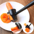 Vegetable Fruit Cutter Household Spiral Funnel Flower Shredder Peeler Artifact Portable Fast Carrot Cutter Slicer Spiral Cutter.