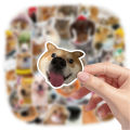 50PCS Cute Dog Cat MEME Funny Animals Stickers Kawaii Cartoon Decals Skateboard Notebook Luggage Phone Car Sticker Toy. 