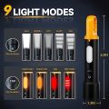Multifunctional Rechargeable Torch, Flashlight Zoomable LED Flashlight. 