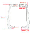 Universal 7/8" Motorcycle Handlebar Handguard Protecter Brake Lever Clutch Guard for Scooter ATV Mountain Bike Hand Guard.